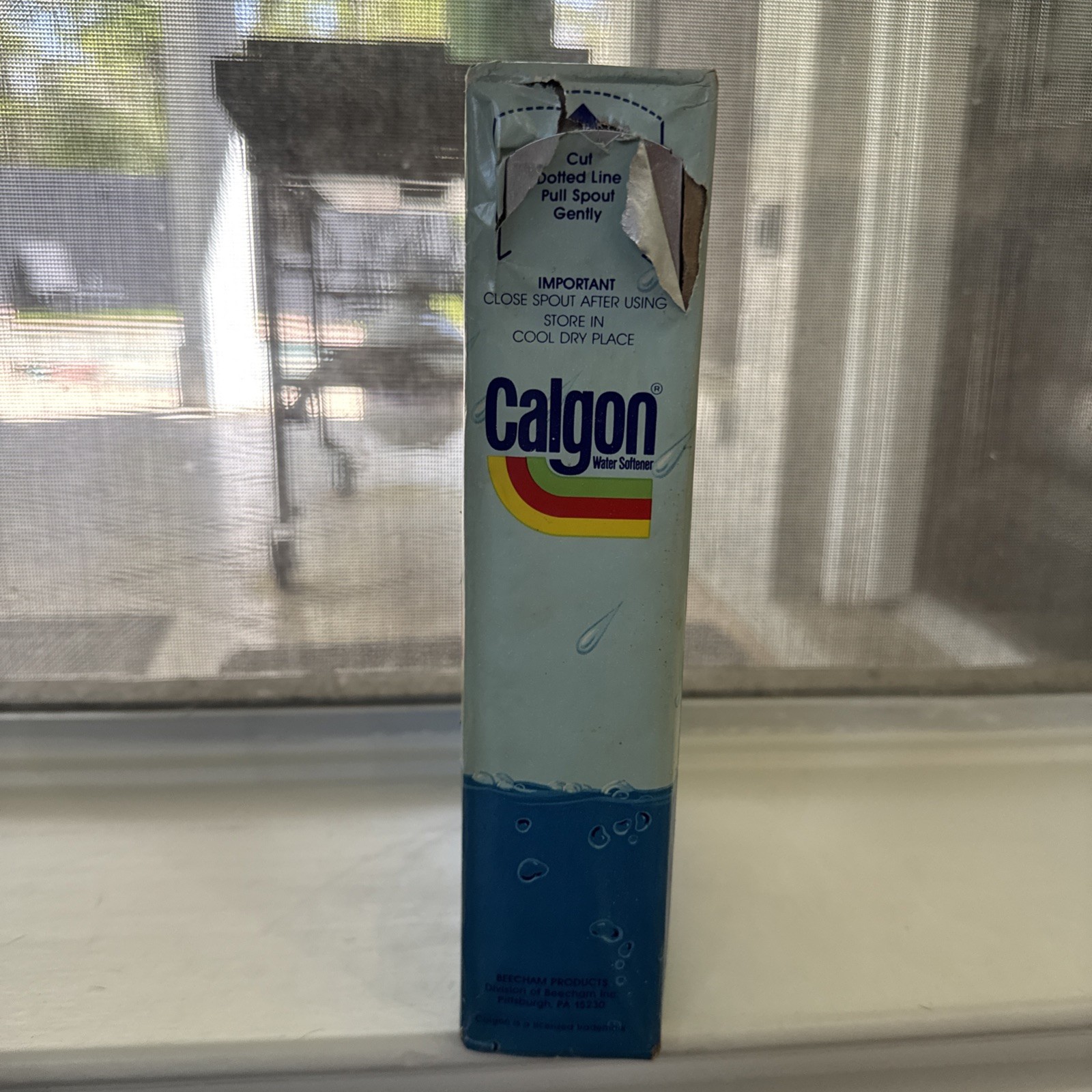 Calgon Water Softener Powder Box Discontinued good TV/Movie prop 80 Percent Full