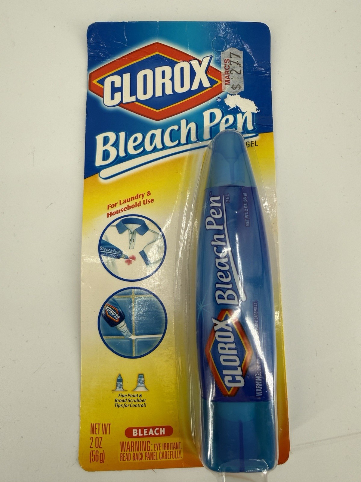 Clorox Bleach Pen Gel Dual Tips New Sealed 2002 Laundry Cleaning Home 2.0 fl oz