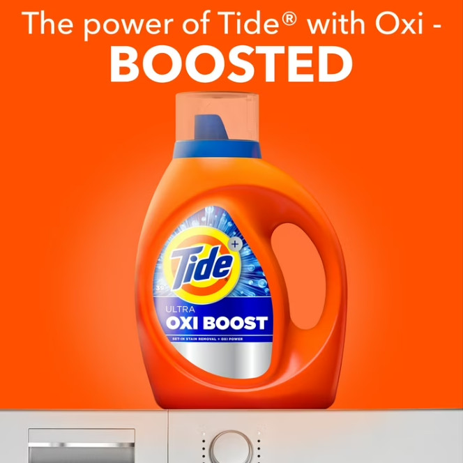 Tide with Ultra Oxi Boost, Advanced Stain Remover 117 fl oz 83 Loads