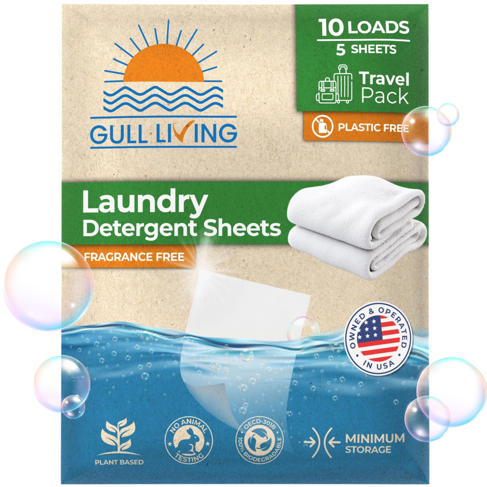 Laundry Detergent Sheets For Travel – Eco-Friendly, Plant-Based Hypoallergeni…