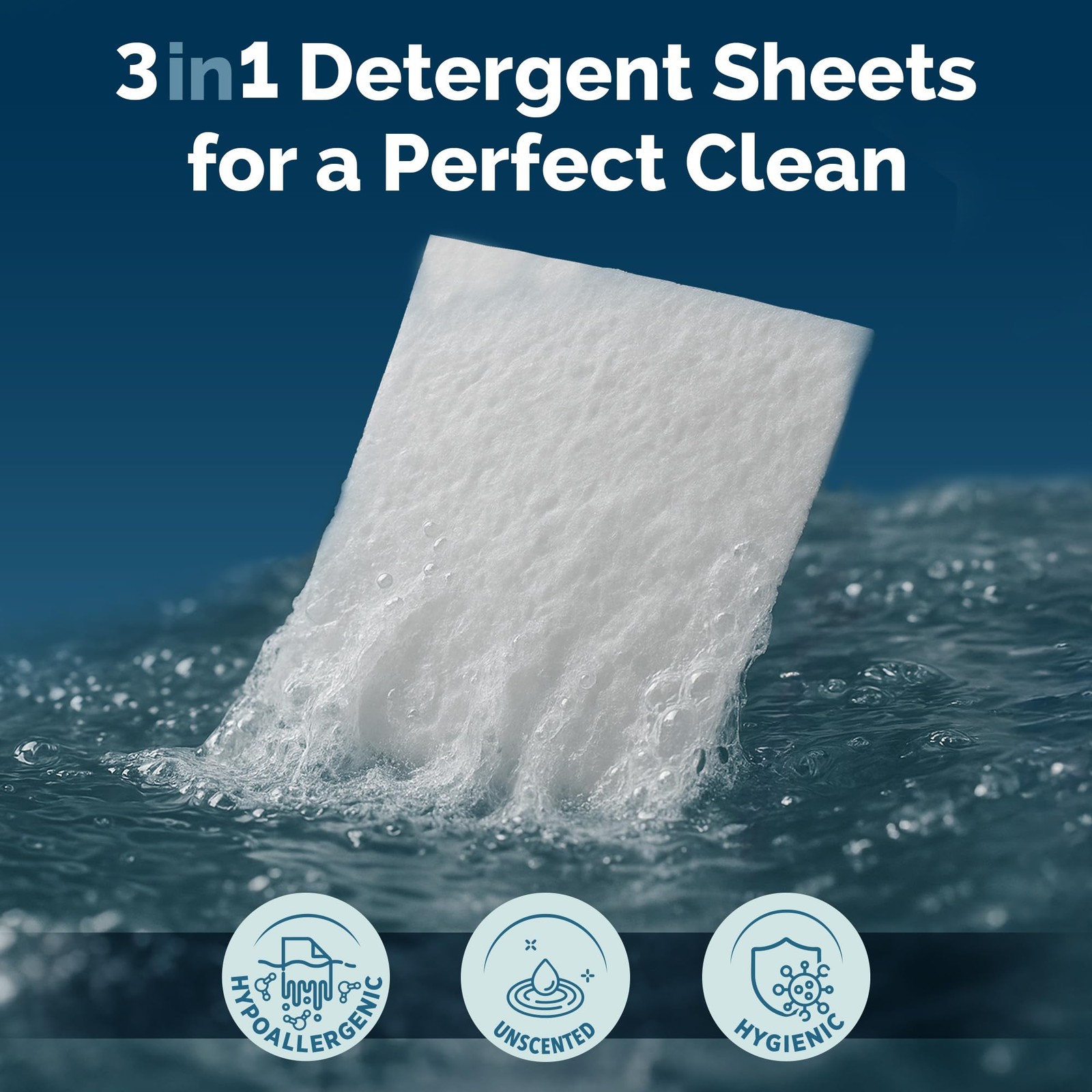 Steam & Go 3-in-1 Dissolvable Laundry Detergent Sheets – Hypoallergenic & Fra…
