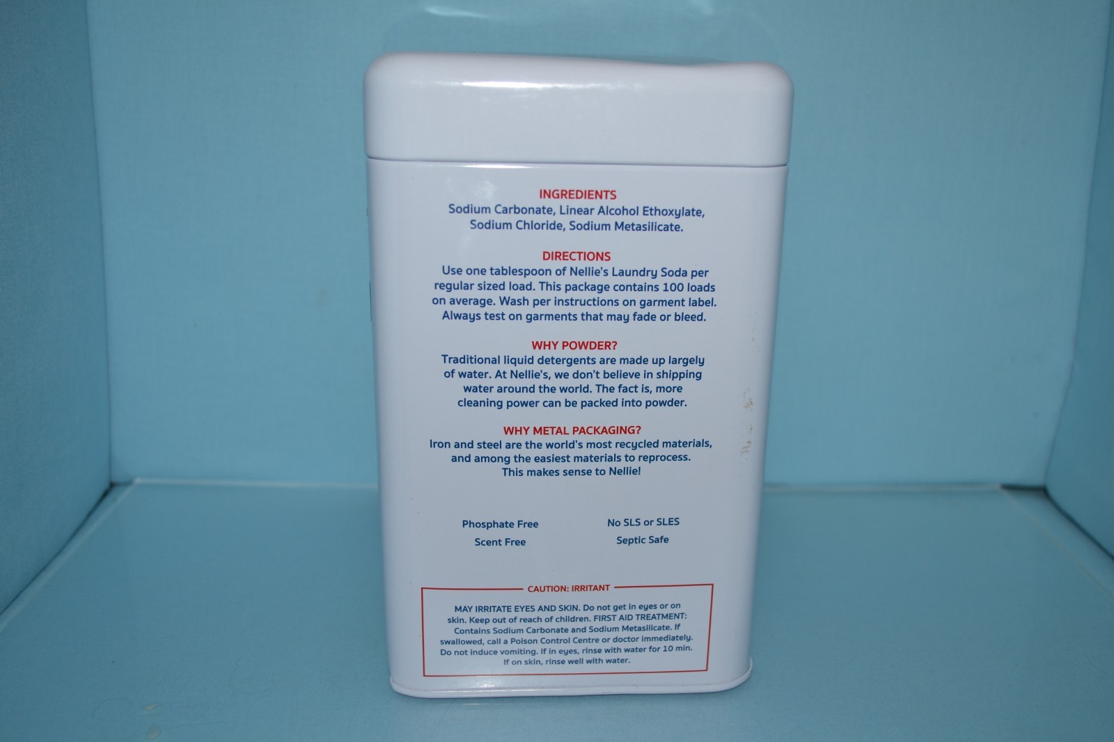 Nellie’s Laundry Soda – Concentrated Laundry Detergent Powder – 100 Loads
