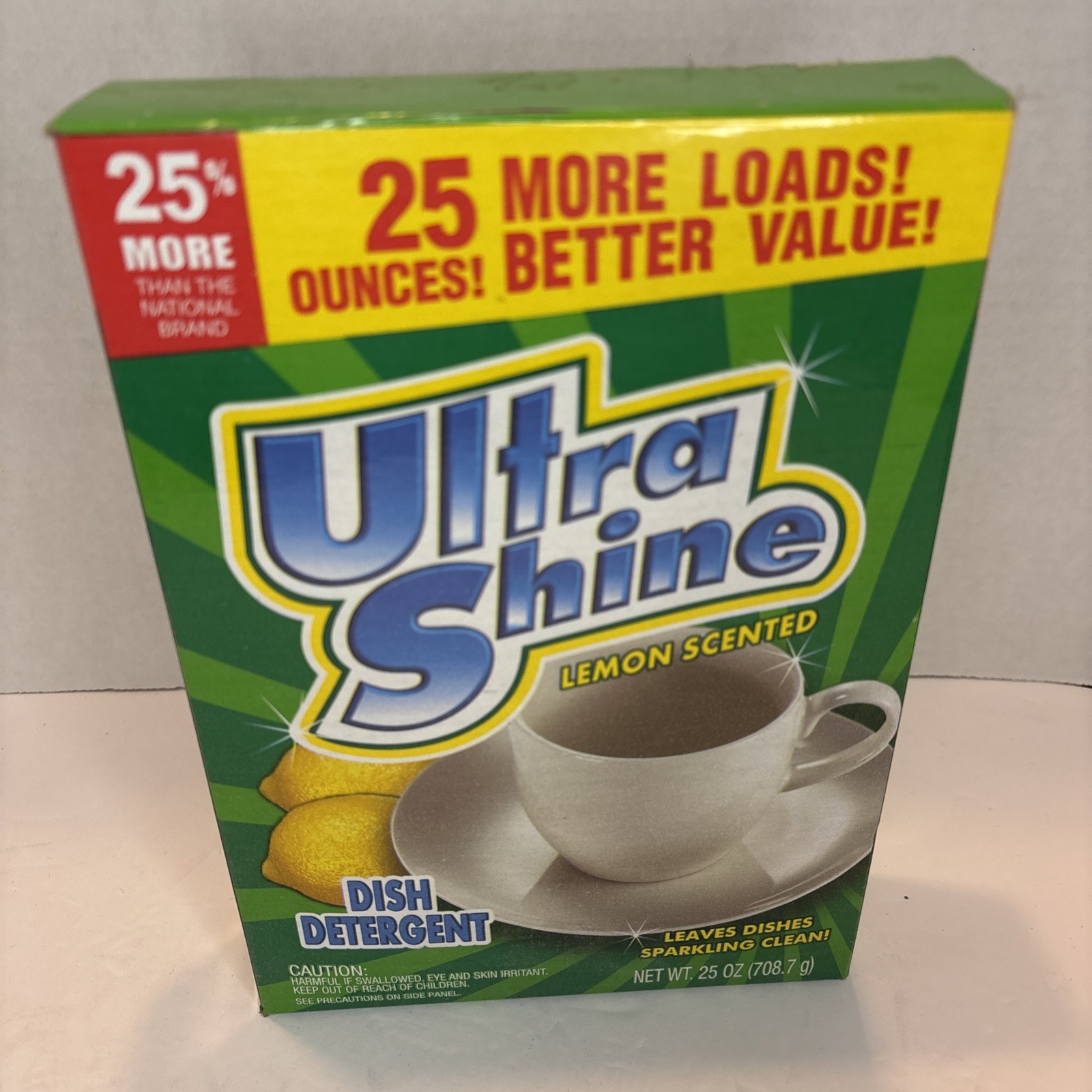 NEW Ultra Shine Lemon Scented Dish Detergent, 25oz—SHIPS IN 24 HRS!