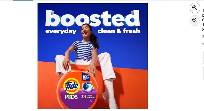 Tide PODS Laundry Detergent Pacs, 3-in-1 Stain Remover, Odor Fighter, Color Prot