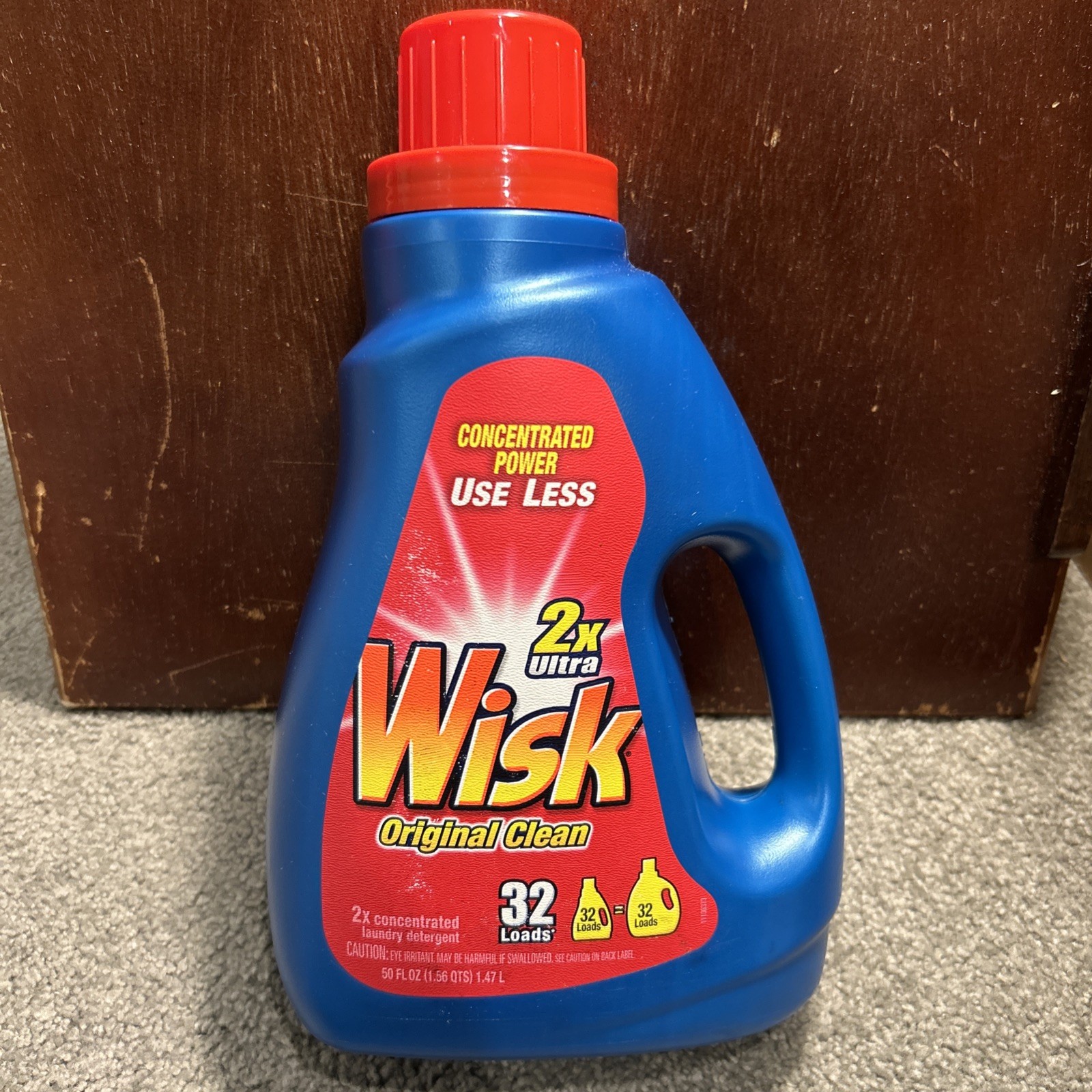 Wisk Original Clean 2X Ultra Concentrated Laundry Detergent 32 Loads 50oz