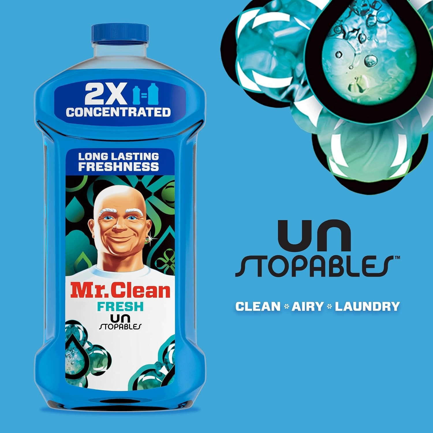 Mr. Clean 2X Concentrated Multi Surface Cleaner with Unstopables Fresh Scent 41