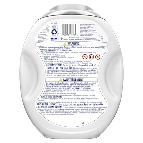 Tide PODS Free and Gentle Odor Refresh Laundry Detergent 45 Count (Pack of 1)