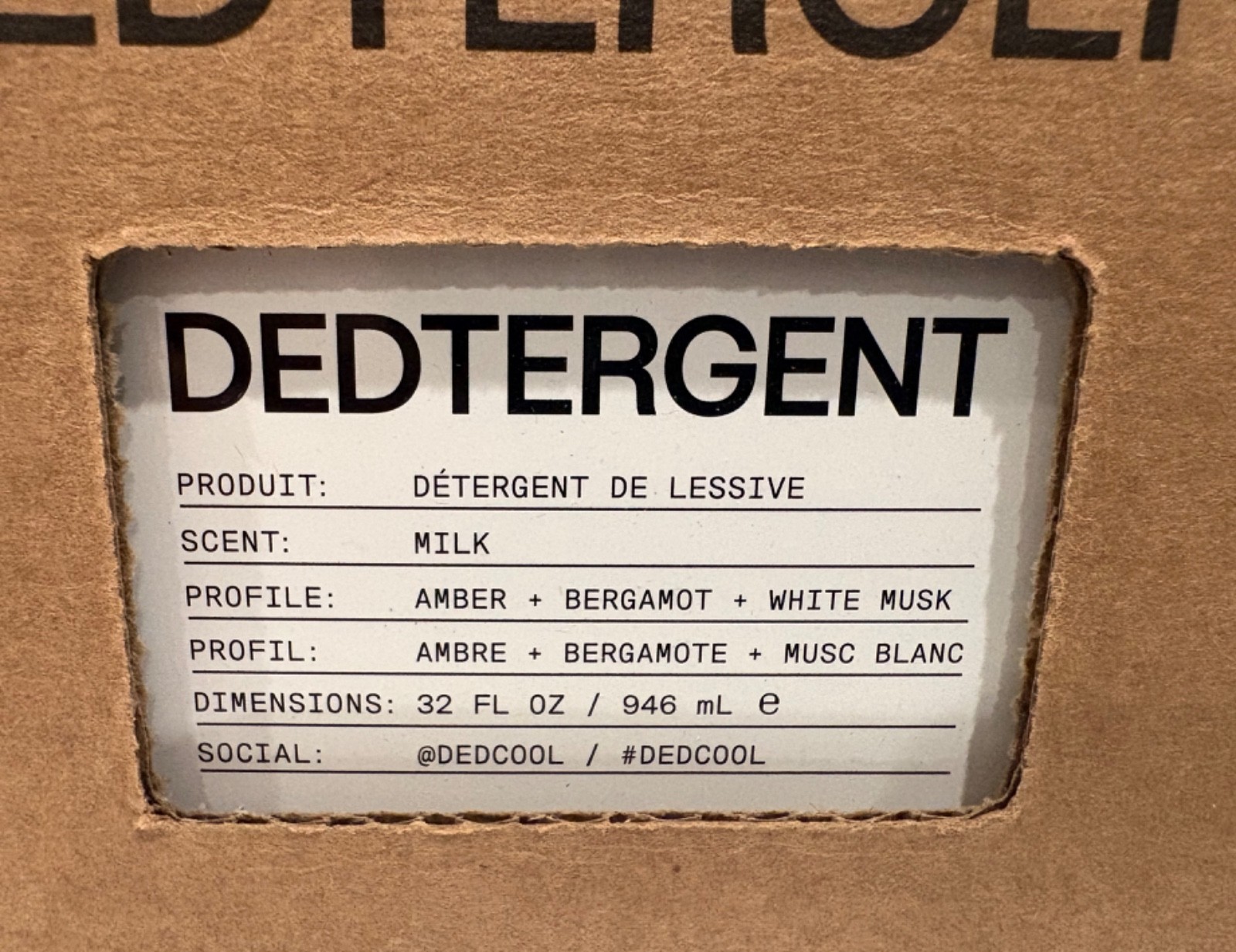 DedCool Dedtergent Xtra Milk | Milk | 946ml – New in Box