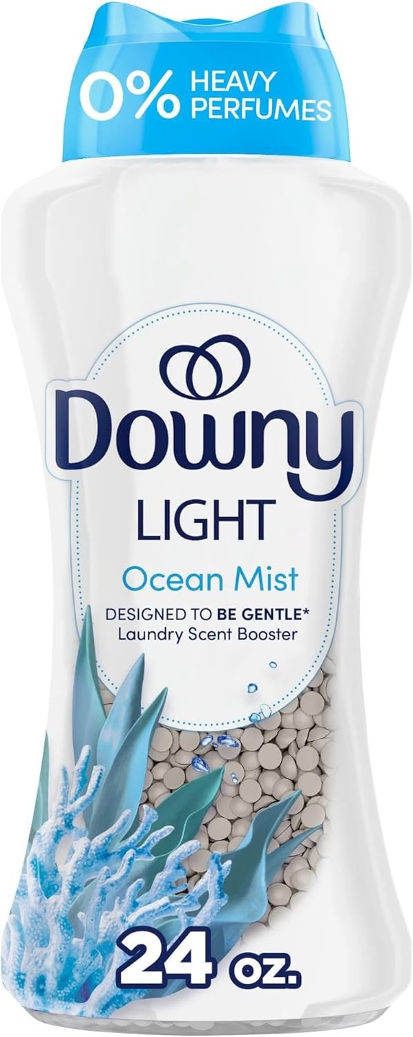 Downy Light Laundry Scent Booster Granules Ocean Scent 24 oz No Strong Fragrance