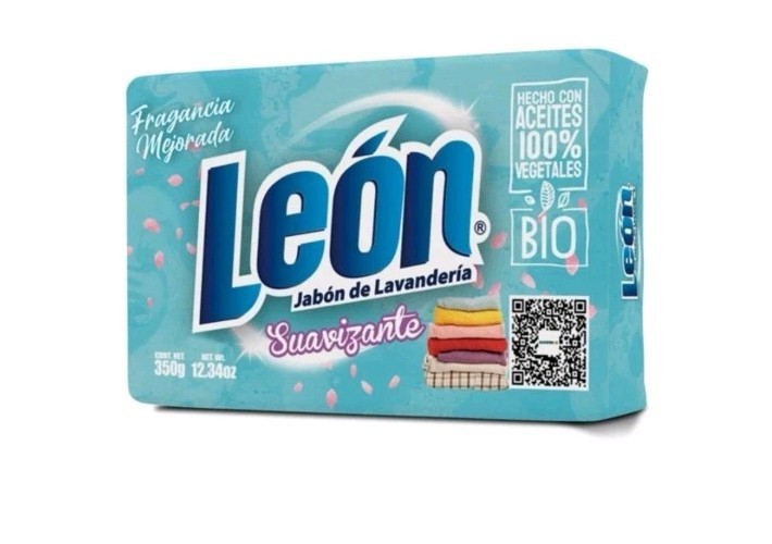 3X LEON Jabón SUAVIZANTE 🇲🇽 Bar Laundry Soap, 350g, 3 Pack Fast Shipping León❗