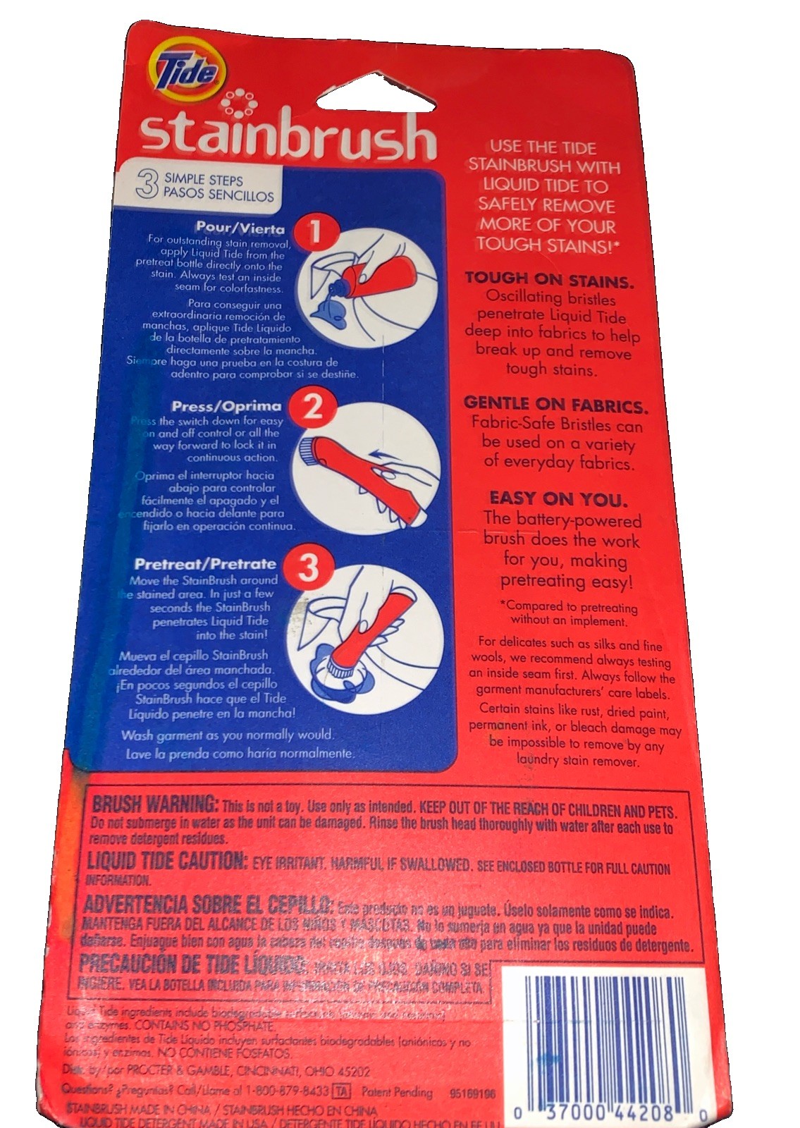 New Old Stock Tide Stainbrush Battery Powered Cleaning Brush New In Package