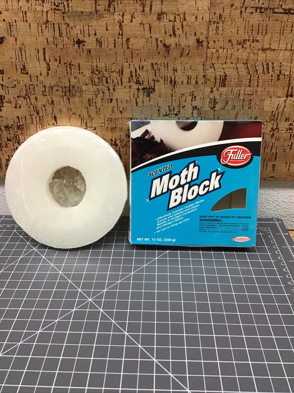 Fuller Brush Co Scented Moth Block 12oz ORIENTAL SPICE Scent New Old Stock UM