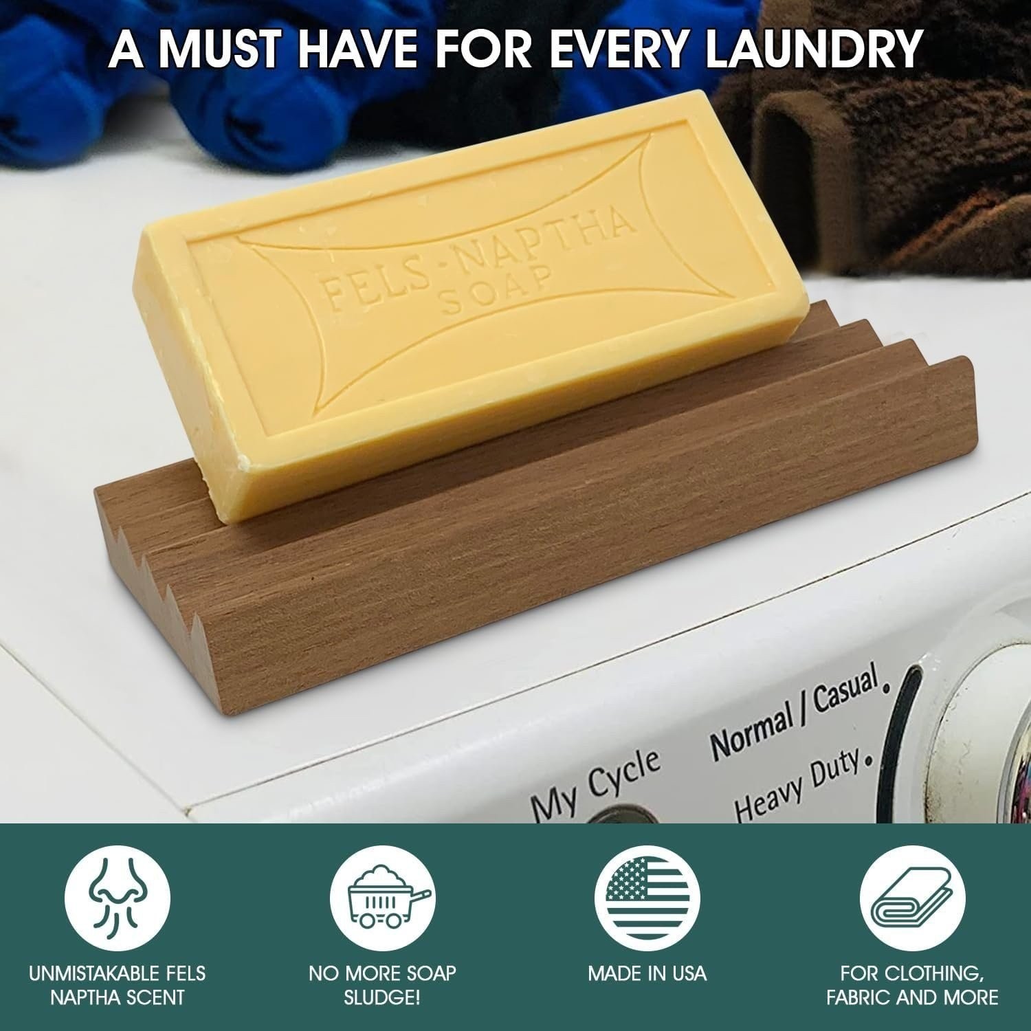 Fels Naptha Laundry Detergent Bar – 5 Ounce Fels Naptha Laundry Bar Soap and…