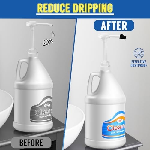2 Pack 5 Gallon Pump Dispenser 1oz Pump for Large Gallon Bucket with 50cm Extend