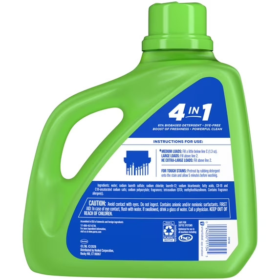 Purex Liquid Laundry Detergent, Fresh Lilies & Linen, 150 oz, 115 Loads