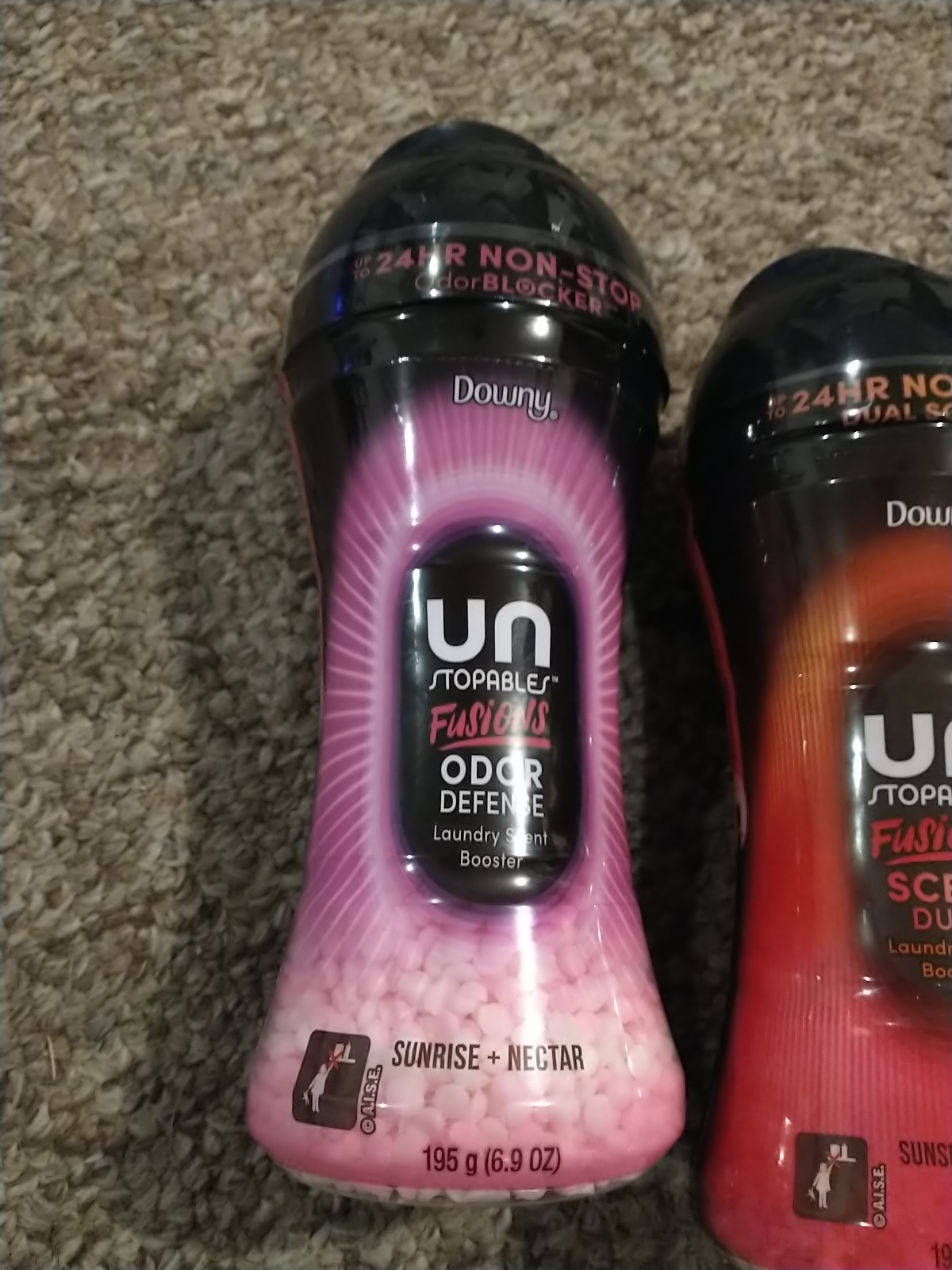 Downy Unstoppables Fusion Scent Duos (2) 6.9 oz Sunset Citrus Sunrise Nectar