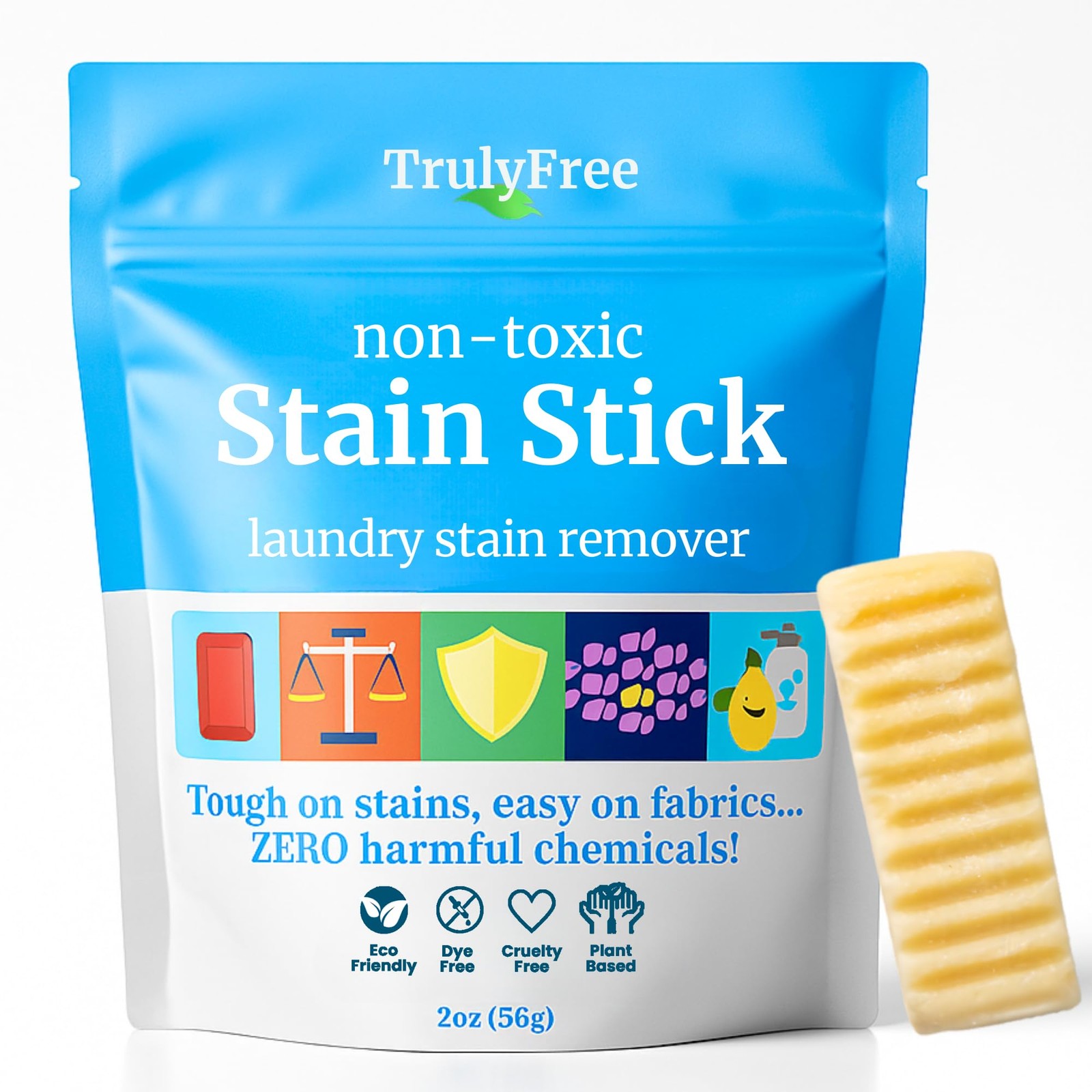 Natural Stain Stick Laundry Spot Remover Travel Size Clothes Cleaner 56g 1 PCS
