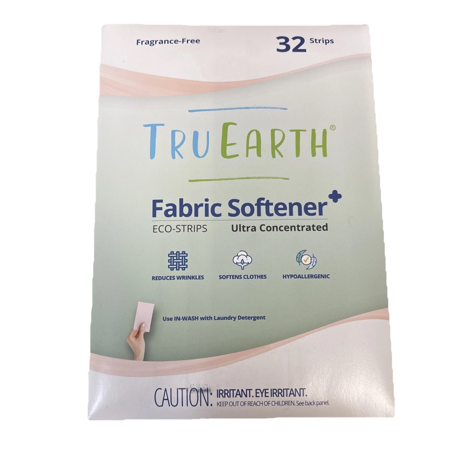 (32pk)-Tru Earth Eco-Strips Fragrance-Free Fabric Softener Ultra Concentrated
