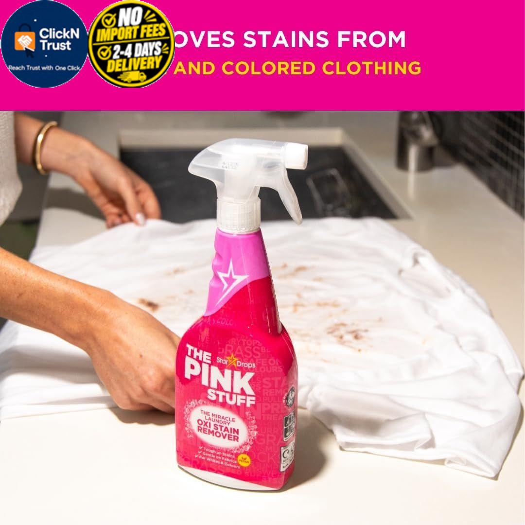 The Pink Stuff Miracle Laundry Oxi Stain Remover 16.9 Fl Oz (Pack of 1)