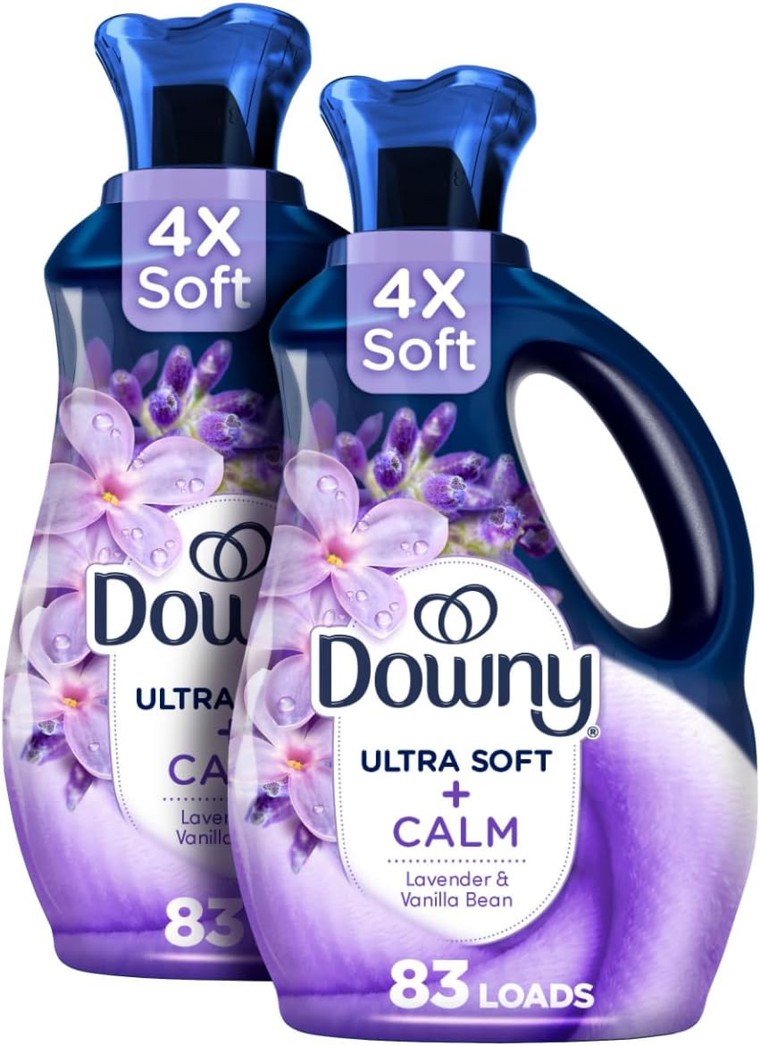 Downy Ultra Soft Fabric Softener 56 Fl Oz Pack Of 2 Lavender Vanilla Scent