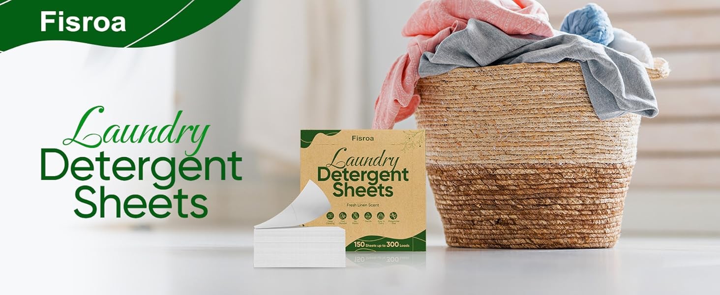 Travel Laundry Detergent Sheets 300 Loads Eco-friendly Washing Detergent Sheets