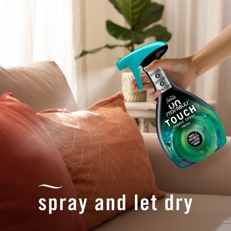 Odor-Fighting Fabric Spray Air Freshener Unstopables Fresh 27oz