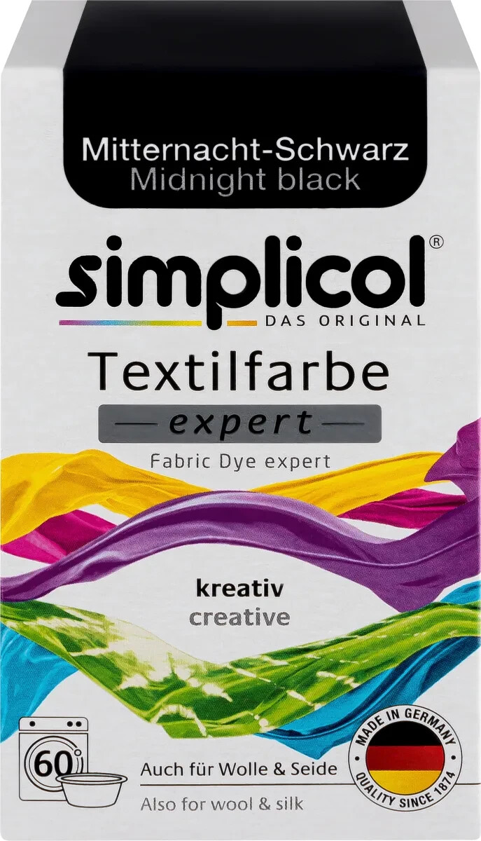 SIMPLICOL textile color EXPERT 2x color MIDNIGHT BLACK for 600g fabric