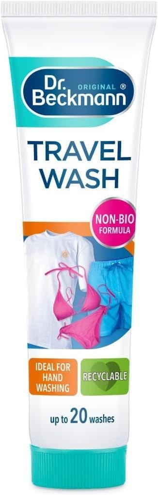Dr. Beckmann Travel Wash Liquid Detergent 100ml, Up to 20 Washes