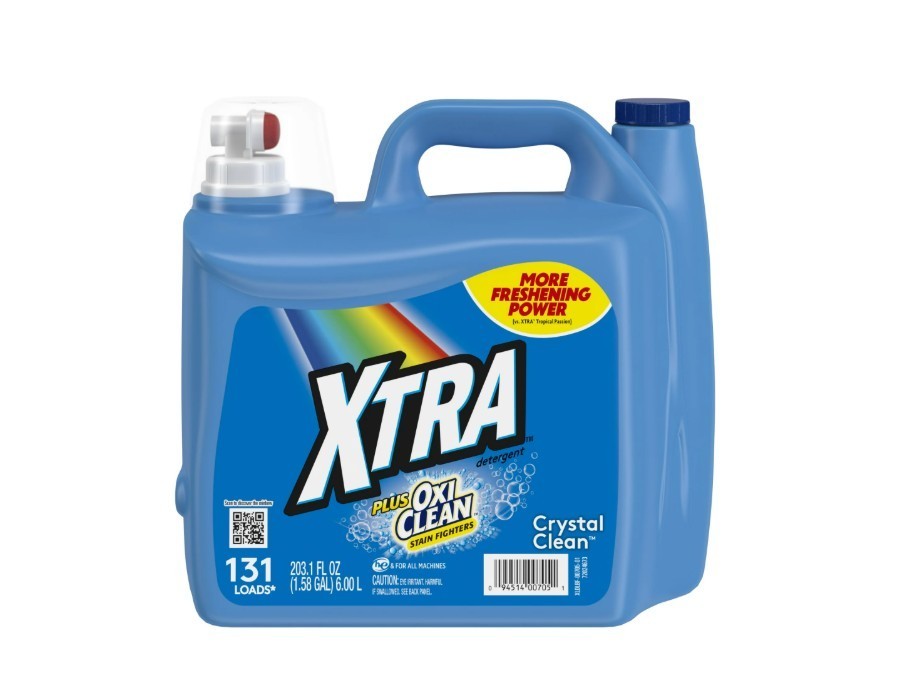 Xtra Plus OxiClean, 131 Loads Liquid Laundry Detergent, 203.1 fl oz