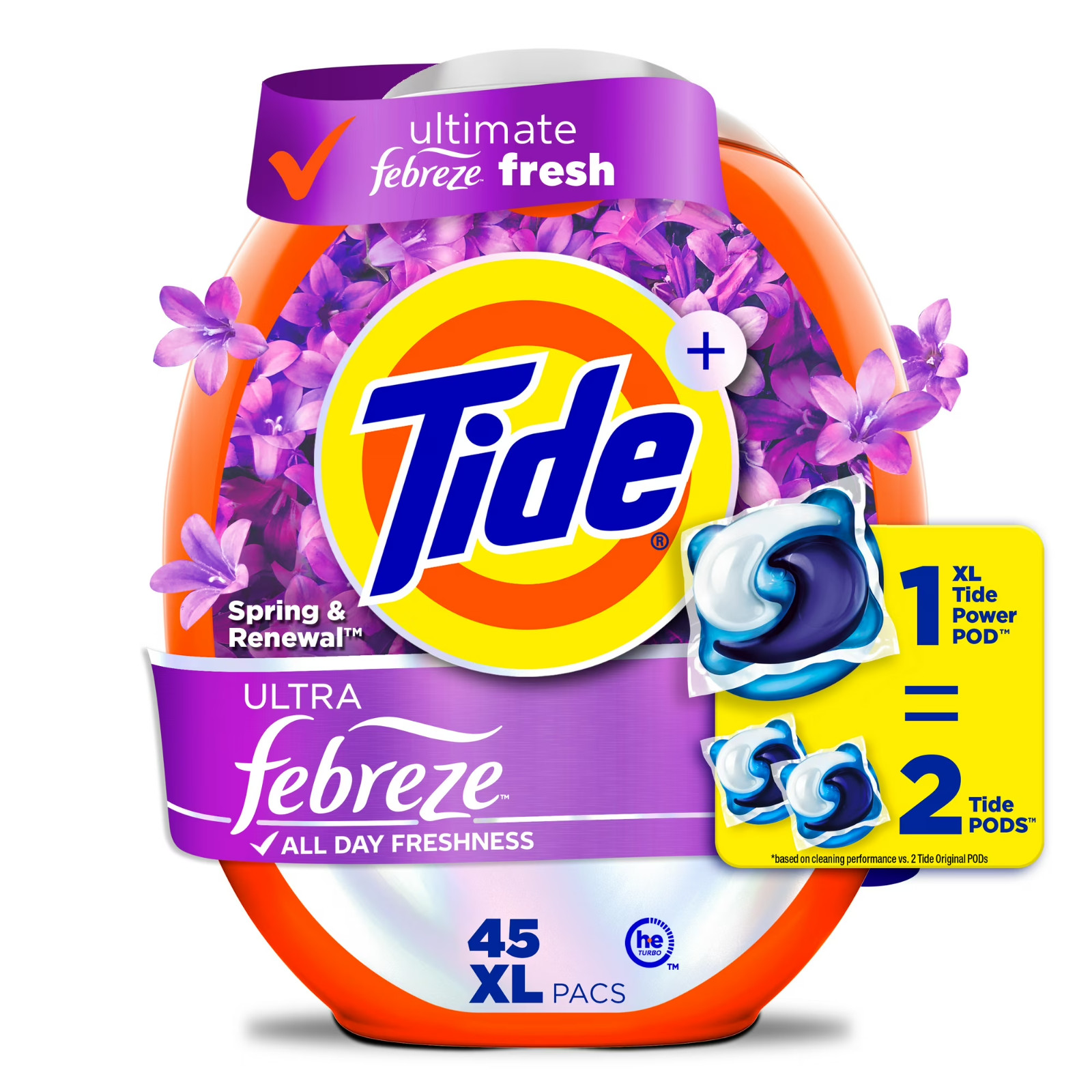 [SALE] Tide Power PODS® Laundry Detergent Pacs Spring & Renewal, 45 Count