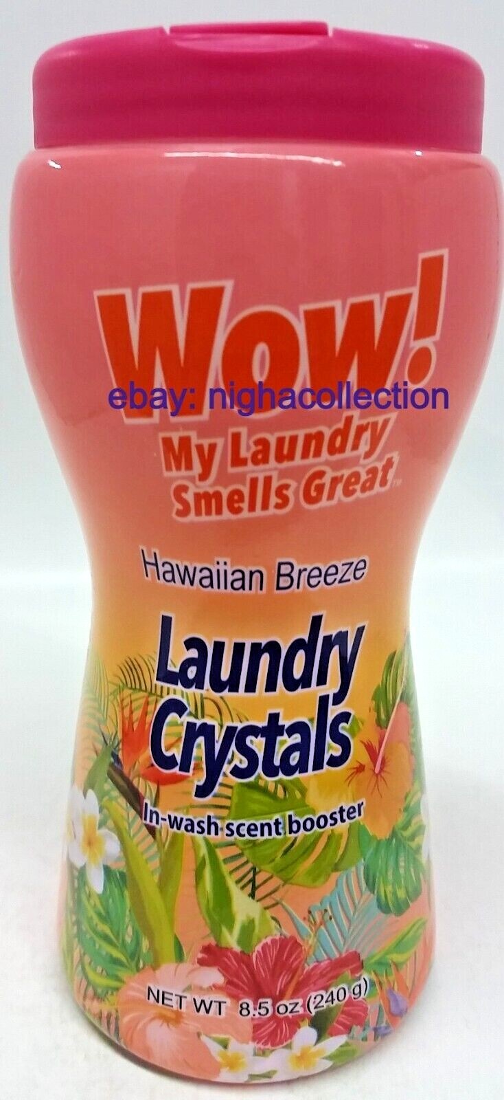 Lot of 4 In Wash Scent Booster Hawaiian Breeze Scent Safe on Colors Total=34 oz