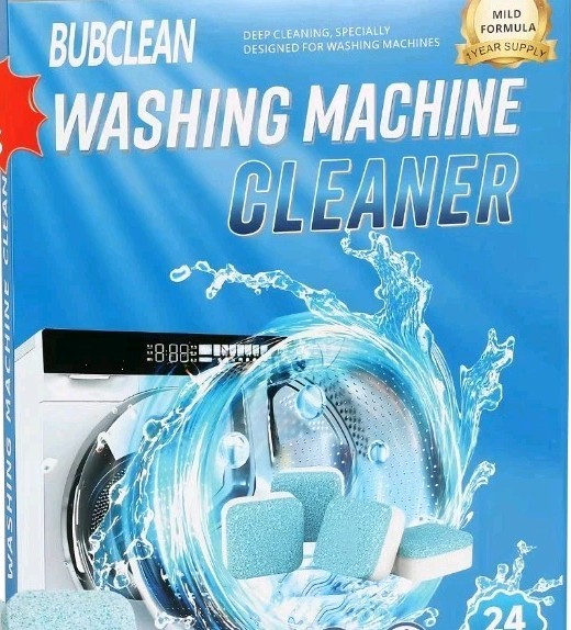 BUBCLEAN Deep Cleaning Mild Formula Washing Machine Cleaner Tablets 24 Pack