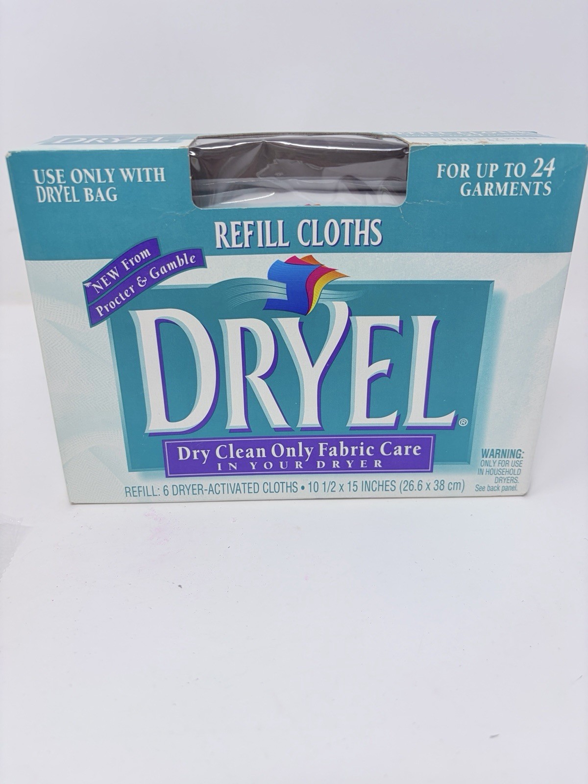 Dryel Kit Refill 12 Cloths Absorbent Pads Stain Remover Lot