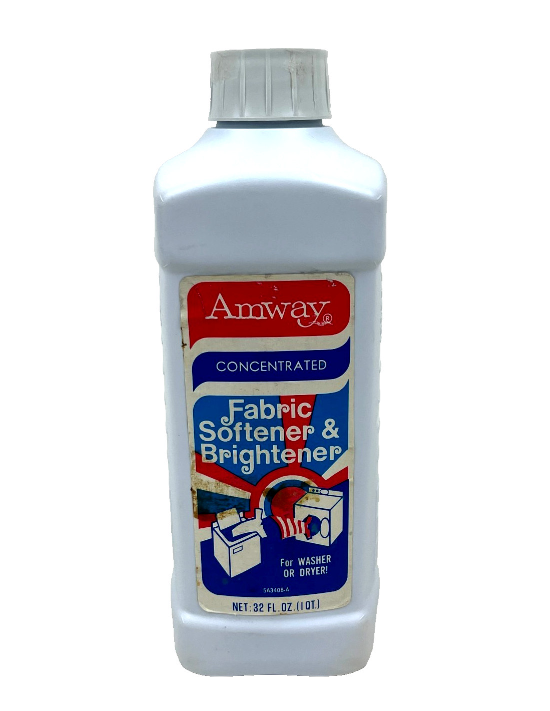 VTG Amway Concentrated Fabric Softener & Brightener For Washer or Dryer! 32 oz.