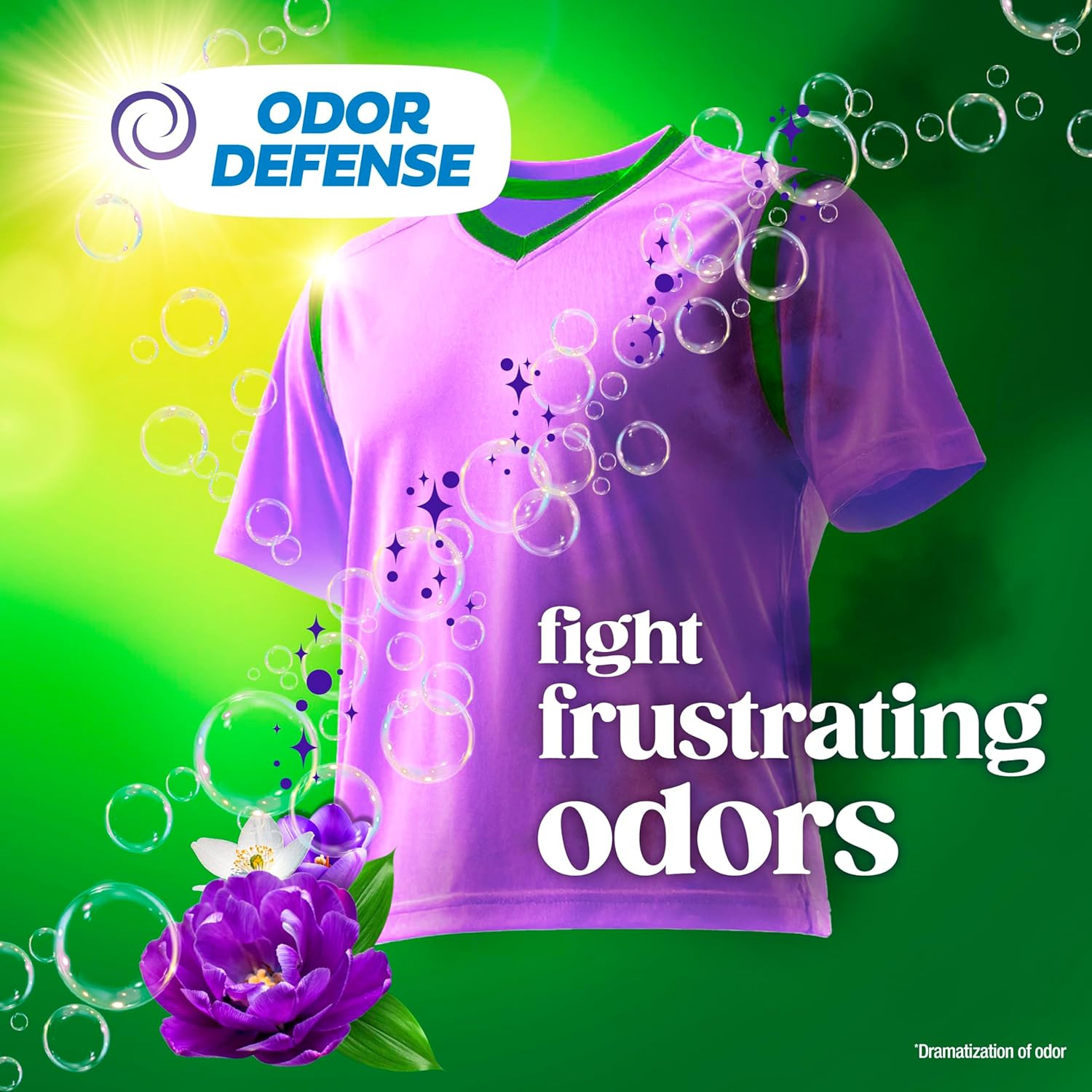 Liquid Laundry Detergent, Now with Odor Defense, Moonlight Breeze Scent, 132 Fl