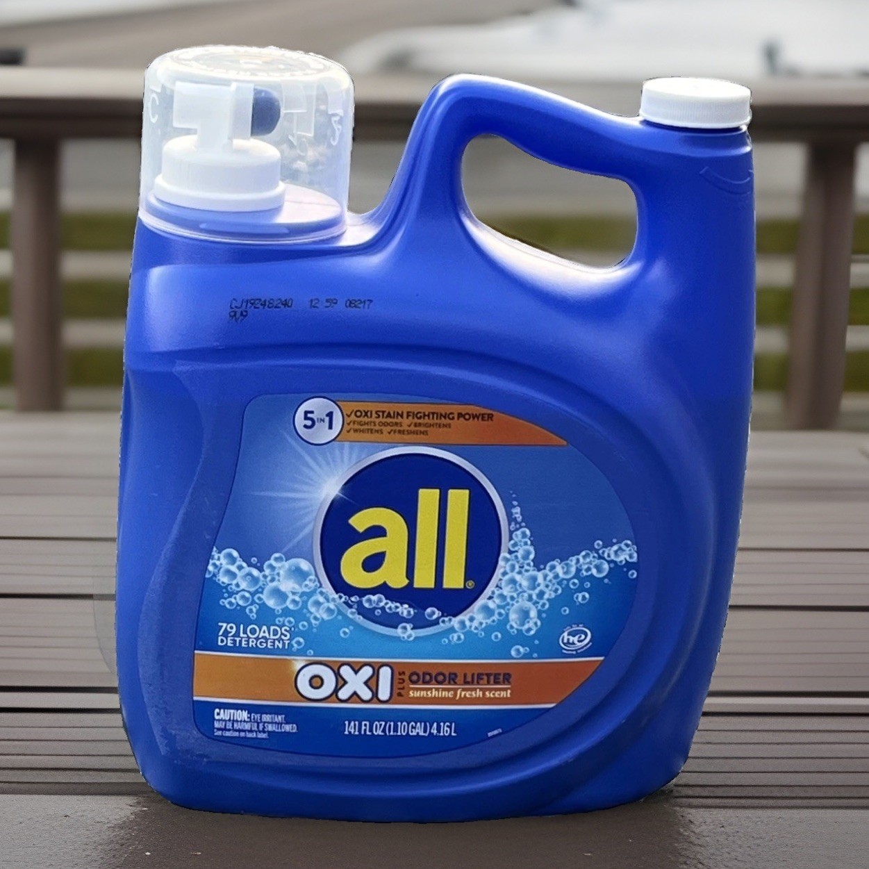 All OXI Plus Odor Lifter Liquid Laundry Detergent 141 Oz 5 In 1 Sunshine Fresh •