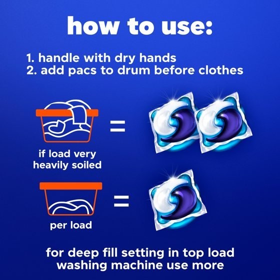 Tide Oxi Boost Power PODS Laundry Detergent Pacs, 57 Count, Set-In Stain Removal