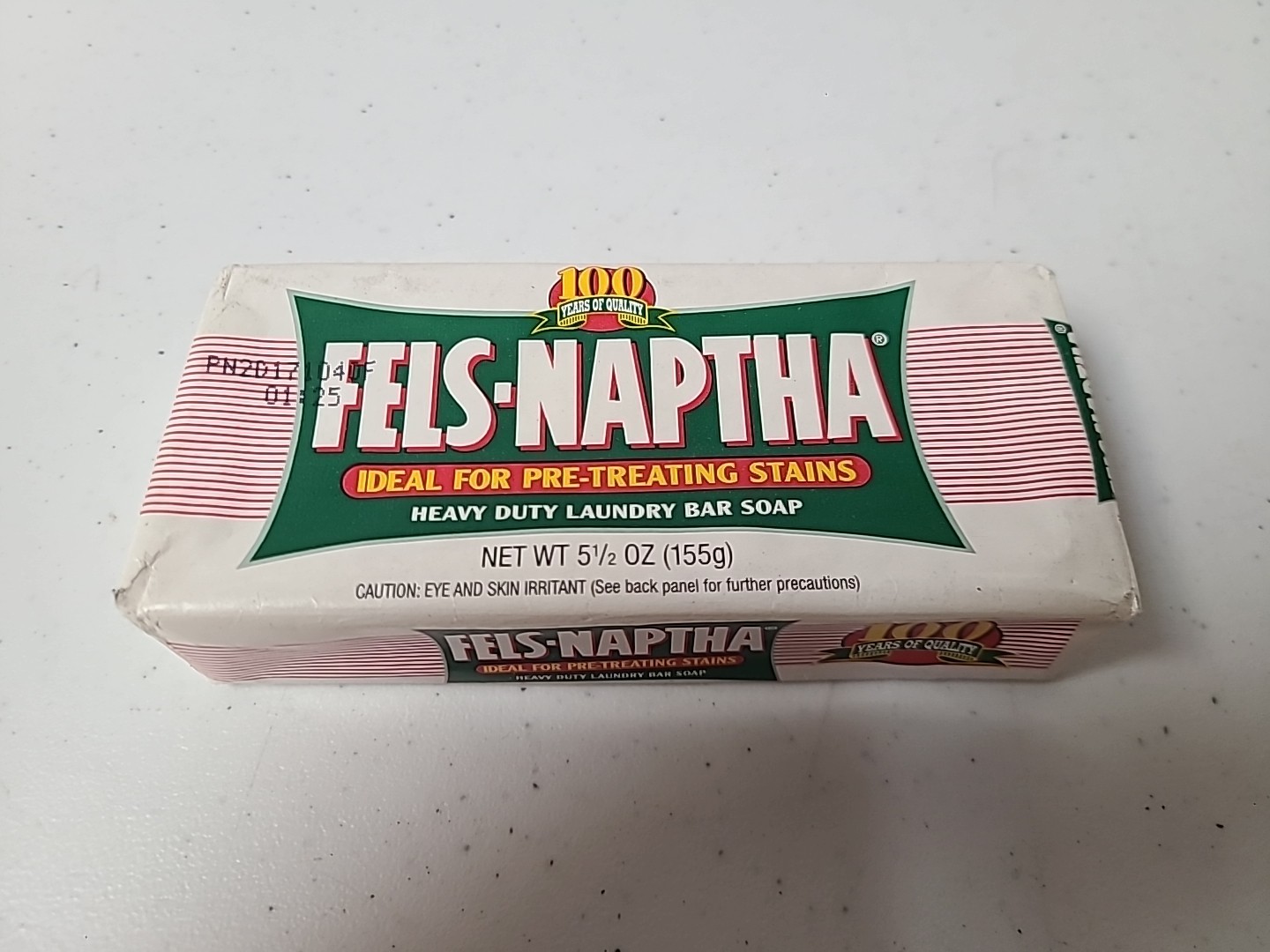 Fels-Naptha Heavy Duty Laundry Bar Soap Homemade Made in USA 100 Years Quality