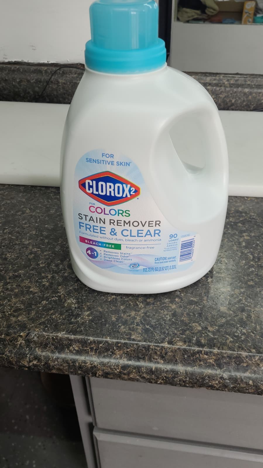Clorox 2 for Colors Free & Clear Stain Remover, 90 loads, 112.75 fl. oz.