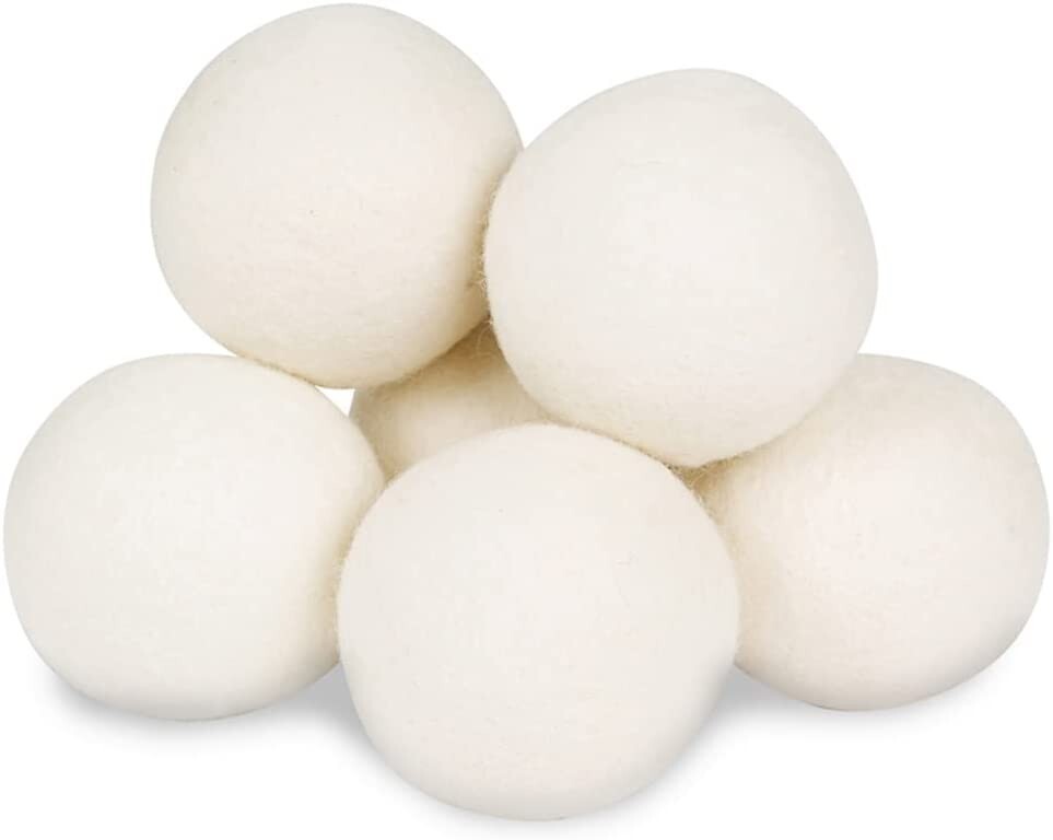 Set of 4 Wool Dryer Balls XL Organic New Zealand Natural Fabric Laundry Softener