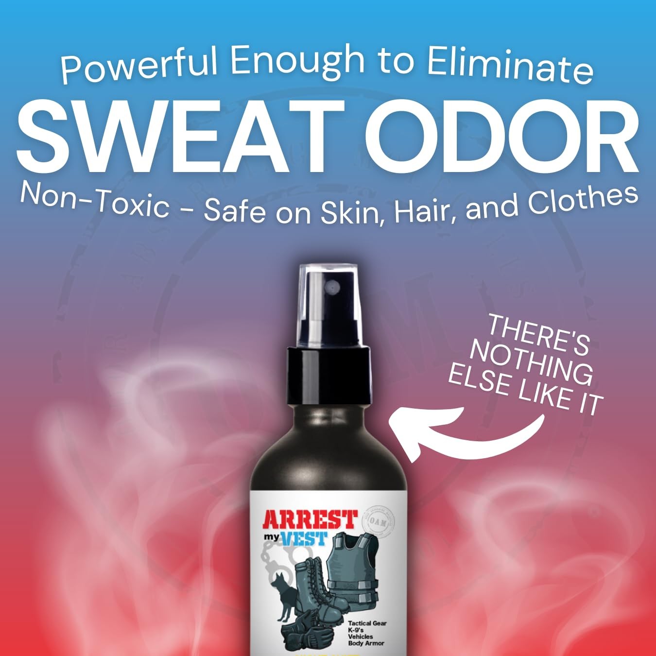 Arrest My Vest Military and Police Grade Odor 16 Fl Oz (Pack of 2), Black