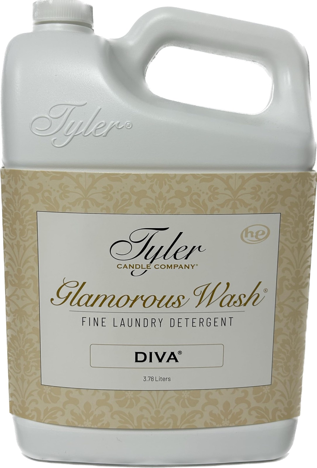 Tyler Gallon Glam Wash Laundry Detergent, Diva 128 Fl Oz (Pack of 1), Clear