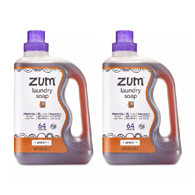 Indigo Wild Zum Clean Laundry Soap Amber 64 oz pack-2