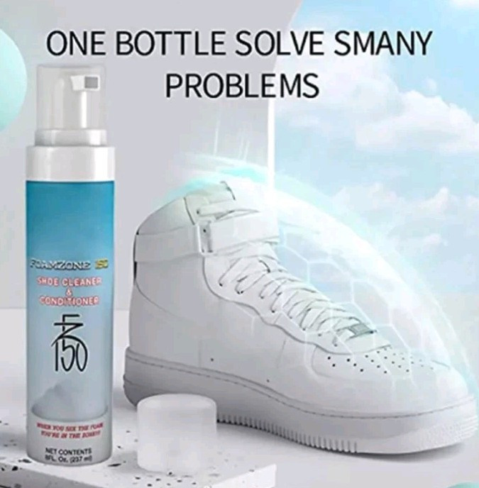 Shoe Cleaner & Conditioner Kit Foamzone 150 White Shoe Cleaning US Seller