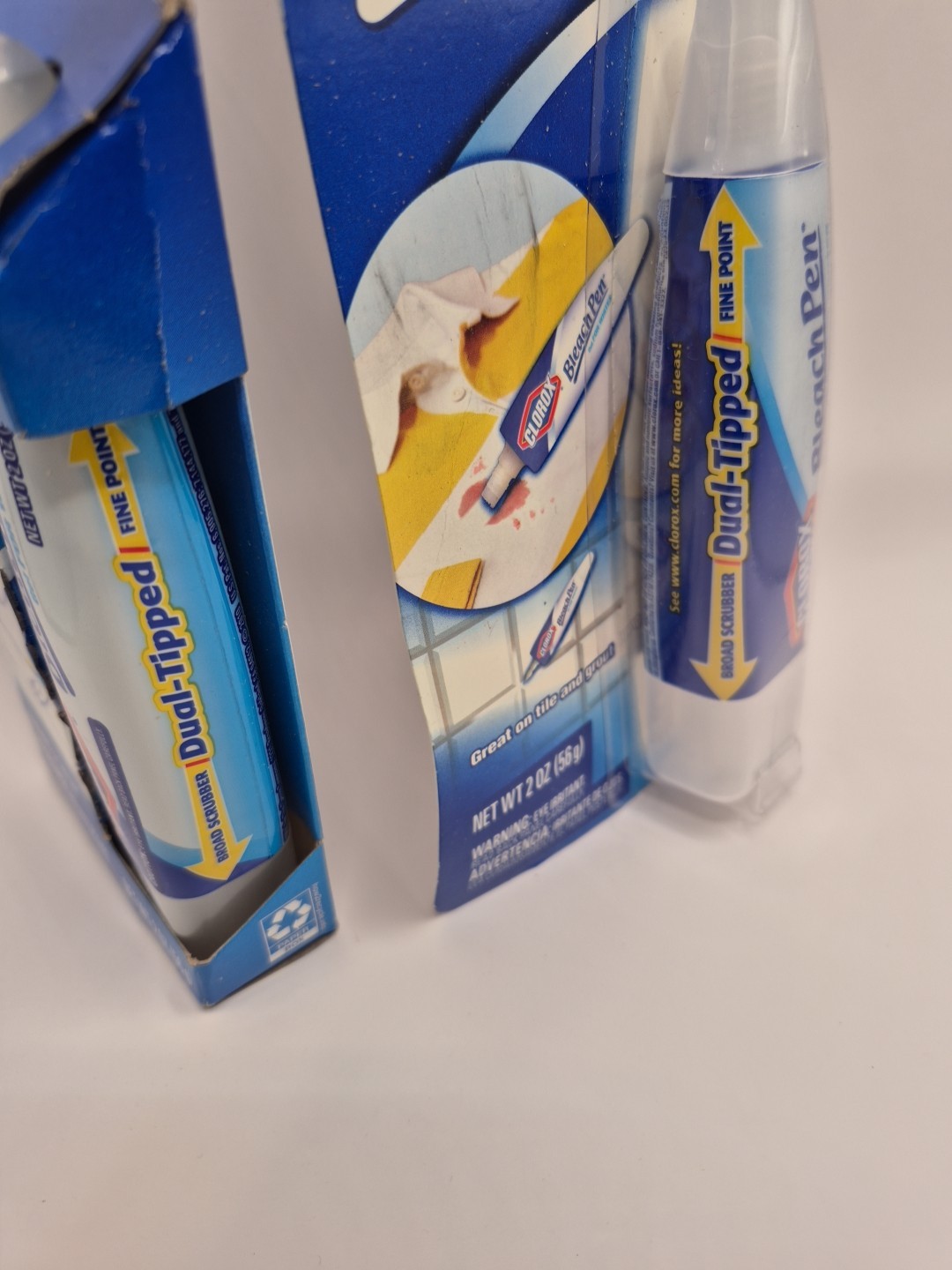 Clorox Bleach Pen Gel Laundry Household Net Wt. 2.0 Fl Oz Each Dual Tipped