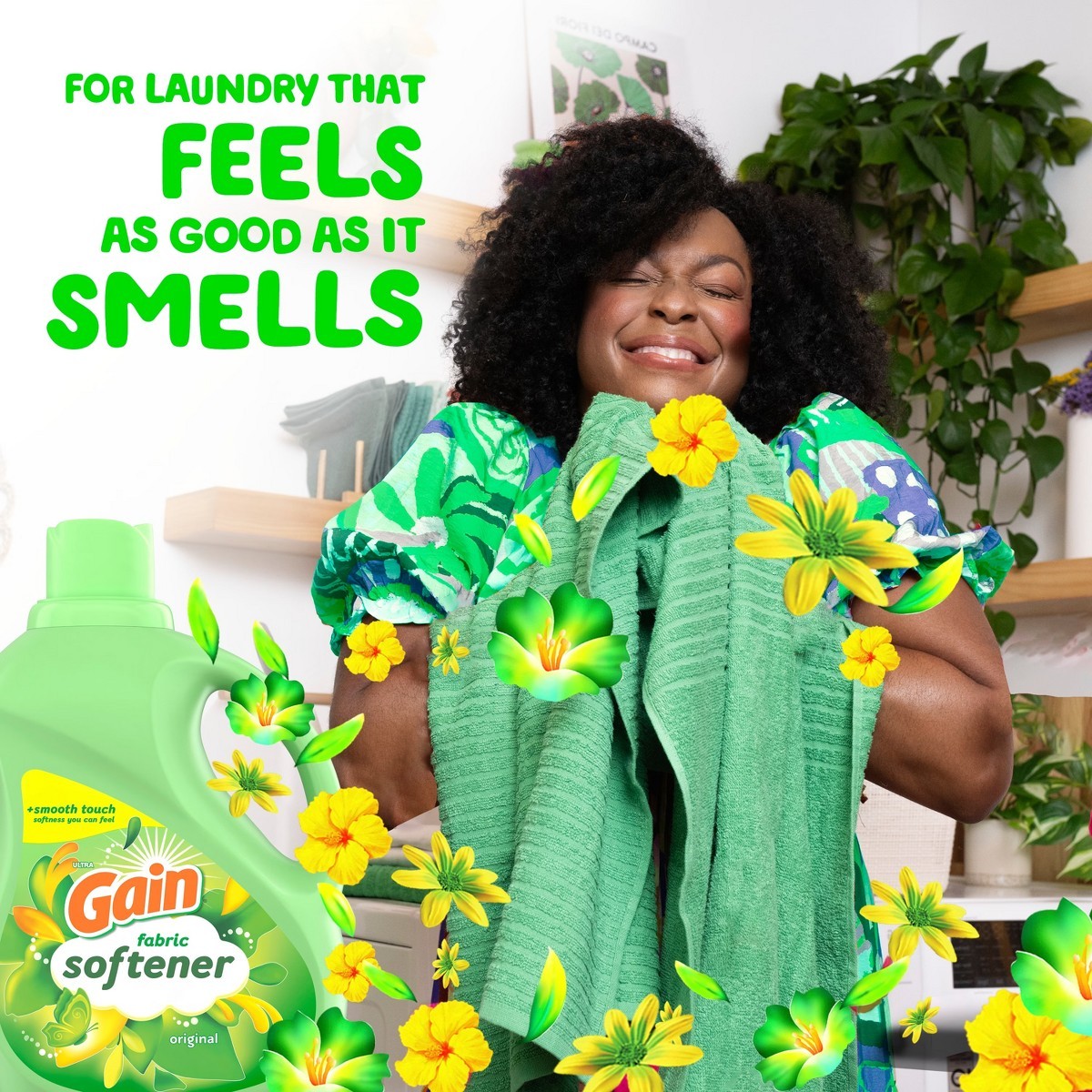 Gain Liquid Fabric Softener – Original Scent – 140 fl oz: Paraben-Free