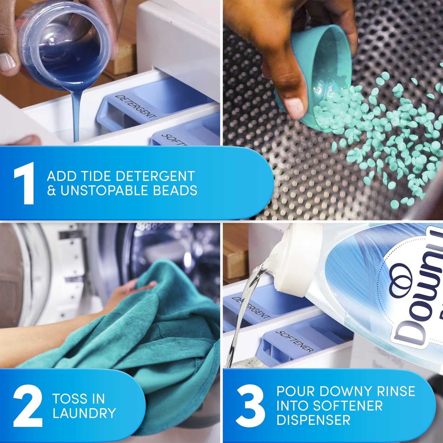 Downy Rinse Out Odor Laundry Rinse Ocean Mist Scent Refreshes 48 Fl Oz