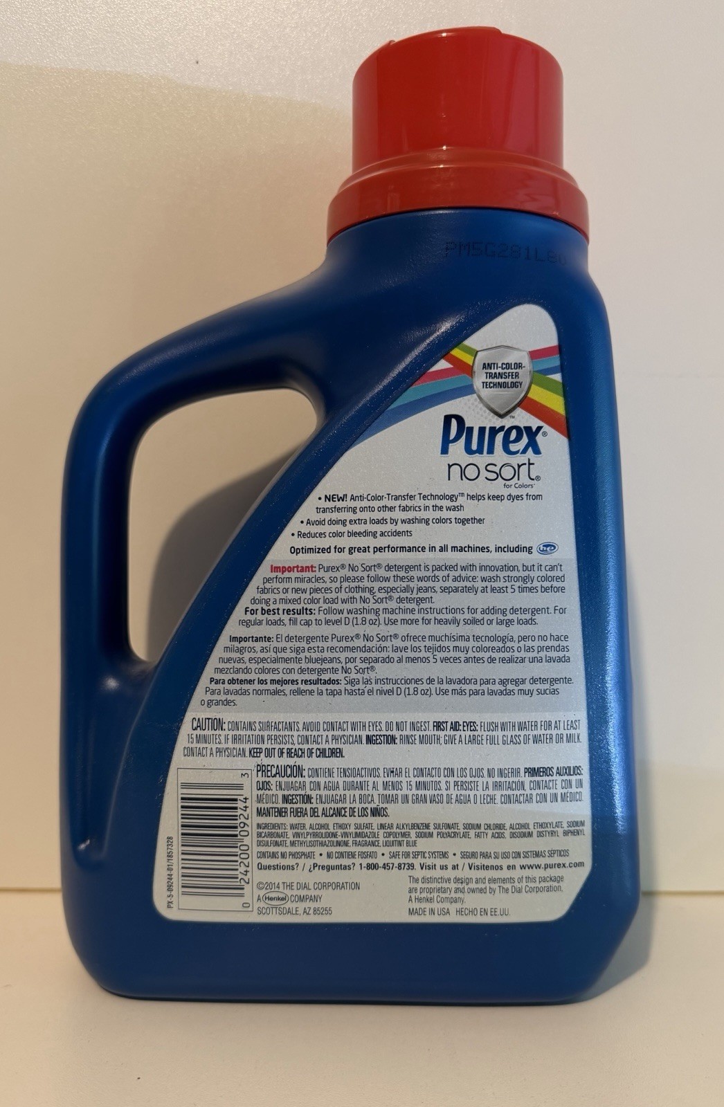 Purex No Sort Liquid Laundry Detergent, 50oz – Provides 27 Loads – One Bottle