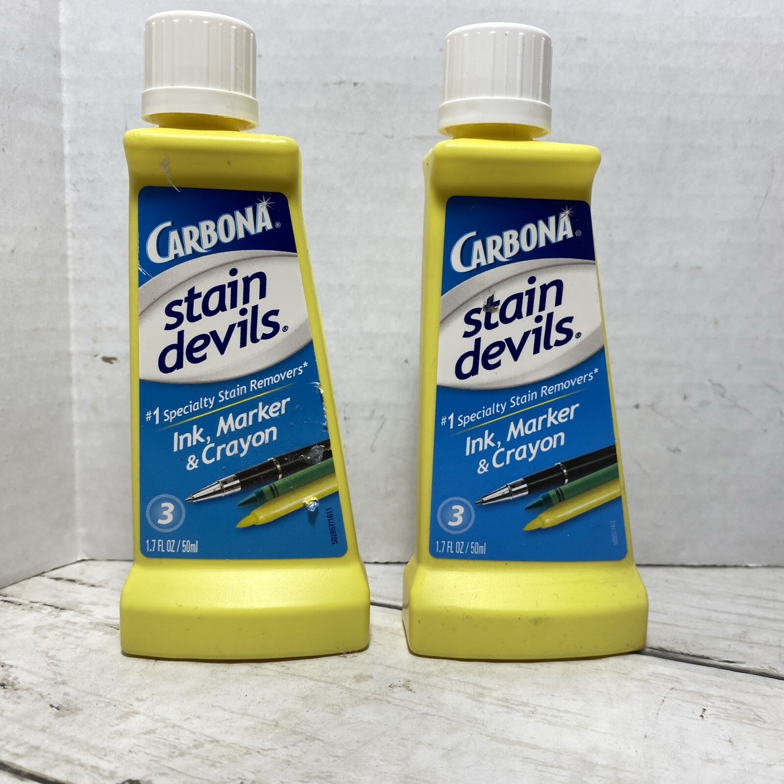 Carbona Stain Devils Specialty Stain Remover Ink Marker & Crayon 1.7 oz 2 Bottle
