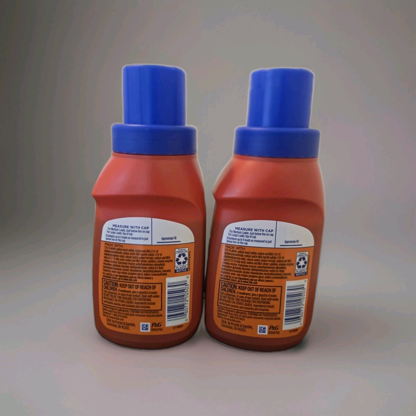 2 NEW Tide Original Liquid Laundry Detergent Mini 8 fl oz Bottles Travel Sizes